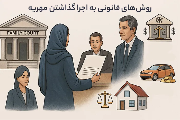 روشهای قانونی به اجرا گذاشتن مهریه
