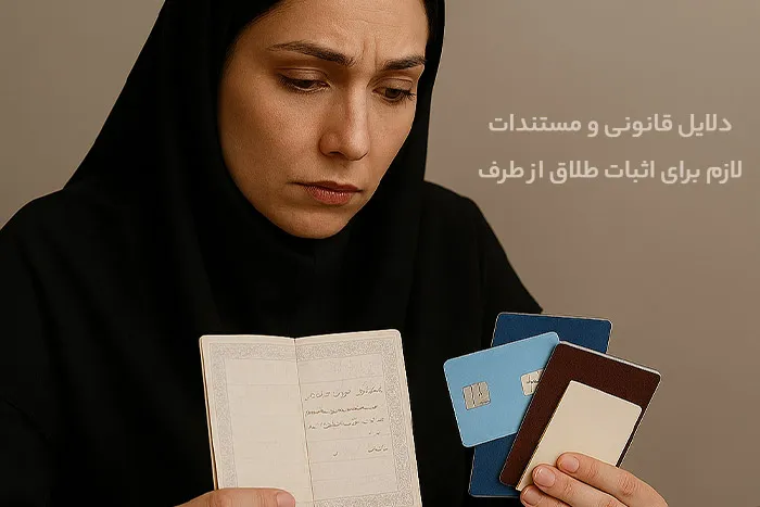 دلایل قانونی و مستندات لازم برای اثبات طلاق از طرف زن