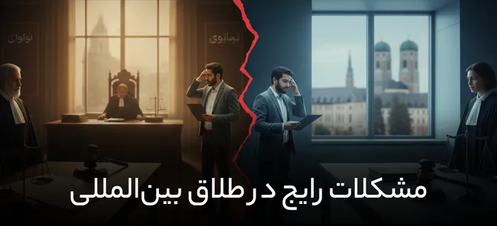 مشکلات رایج در طلاق بینالمللی