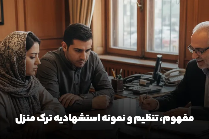 نمونه استشهادیه ترک منزل