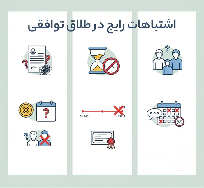 اشتباهات رایج در طلاق توافقی بدون راهنمایی وکیل دعاوی خانواده